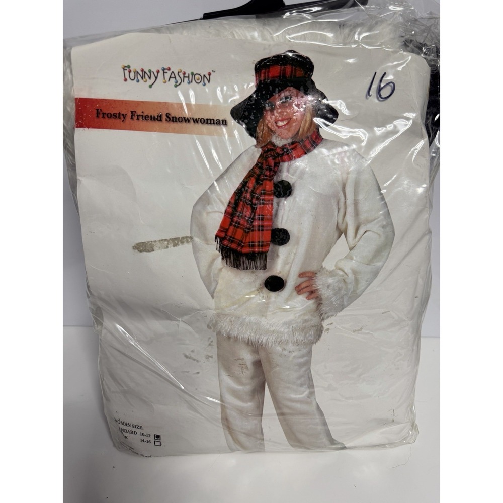 Frosty Friend Snowoman costume Standard Size 10/12 New H-3